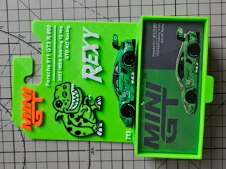 minigt713保时捷GT3R绿恐龙展示挂卡