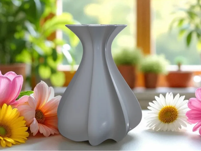 WavyFlow Vase - Modern Decorative Piece