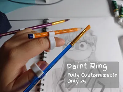Paint Brush Rings - Fully Customizable