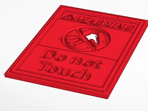 Do not touch