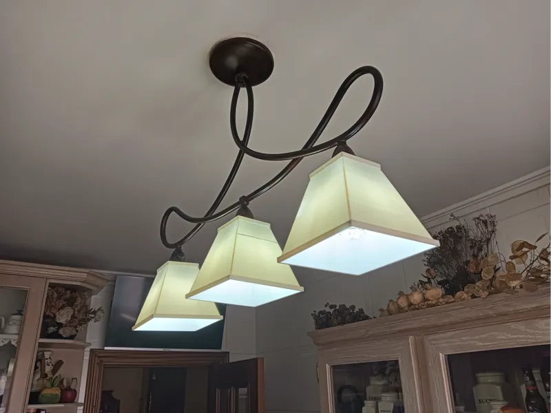 Pantalla lampara techo tulipa
