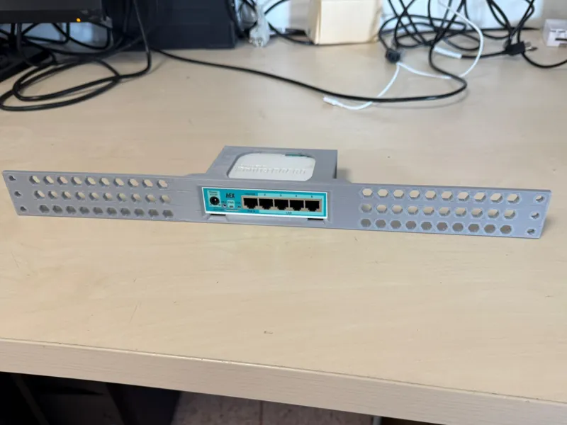Mikrotik RB750/E50UG holder for 19 inch Rack