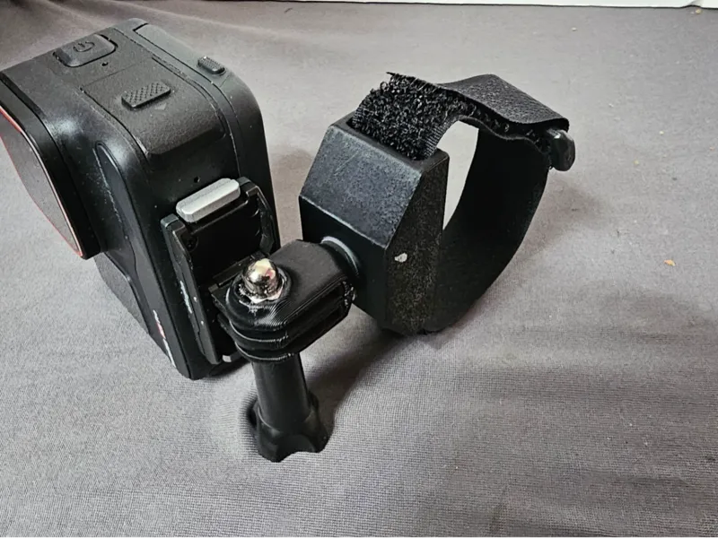 GoPro Halterung für 20mm Klettband - Gerade