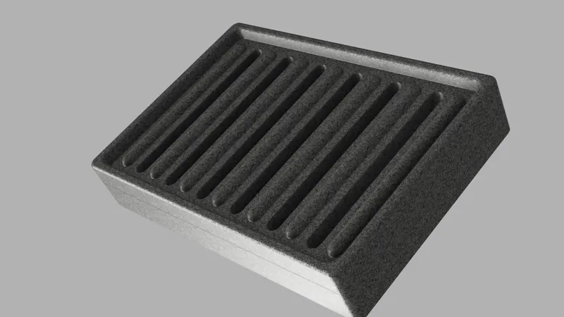 Low profile soap holder