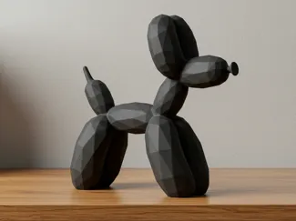 Figura decorativa perrito de globo