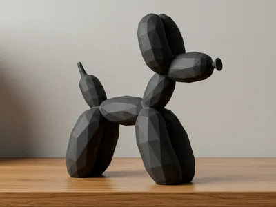 Decorative Balloon Dog Figurine