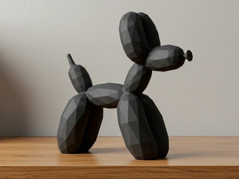 Figura decorativa perrito de globo