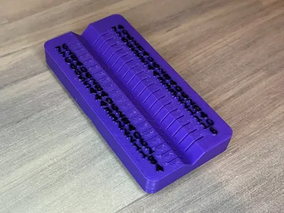 2x1 Gridfinity Metric Screw Sizer/Sorter (Magnets)