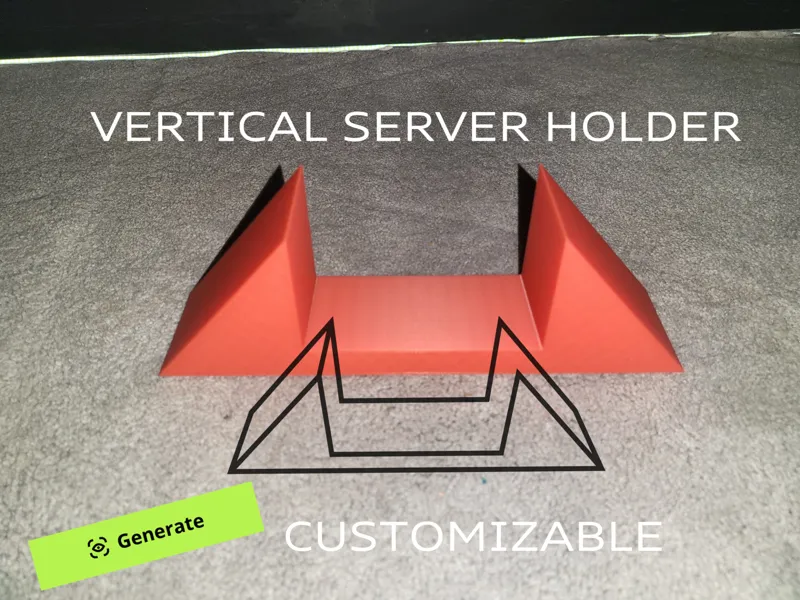 [Parametric] Vertical Server Holder