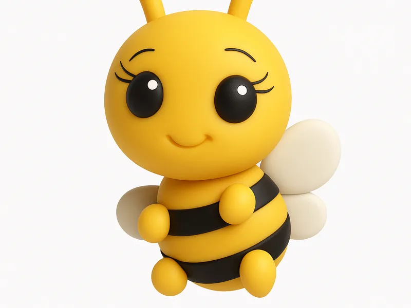 Abejita 3d para llavero