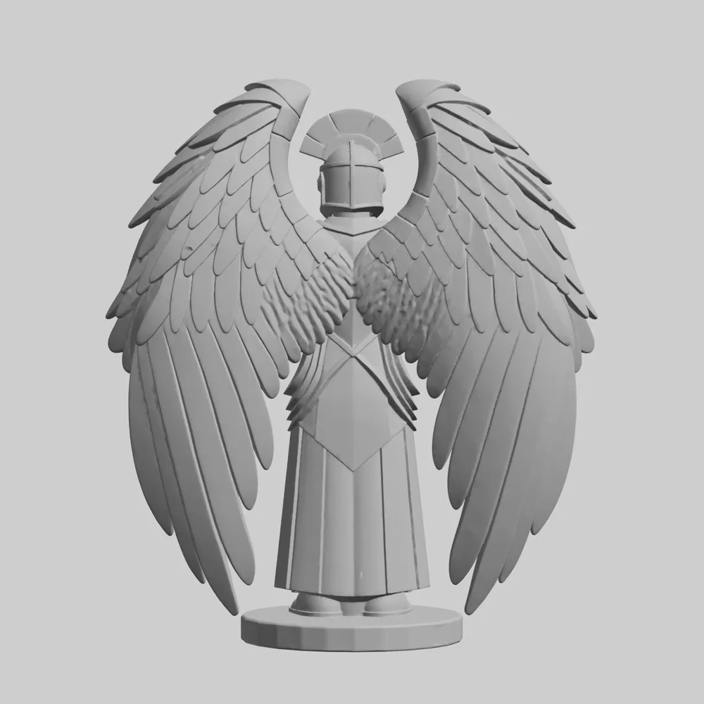Warrior Angel – Minimalist 3D Printable Heroic - Free 3D Print Model ...