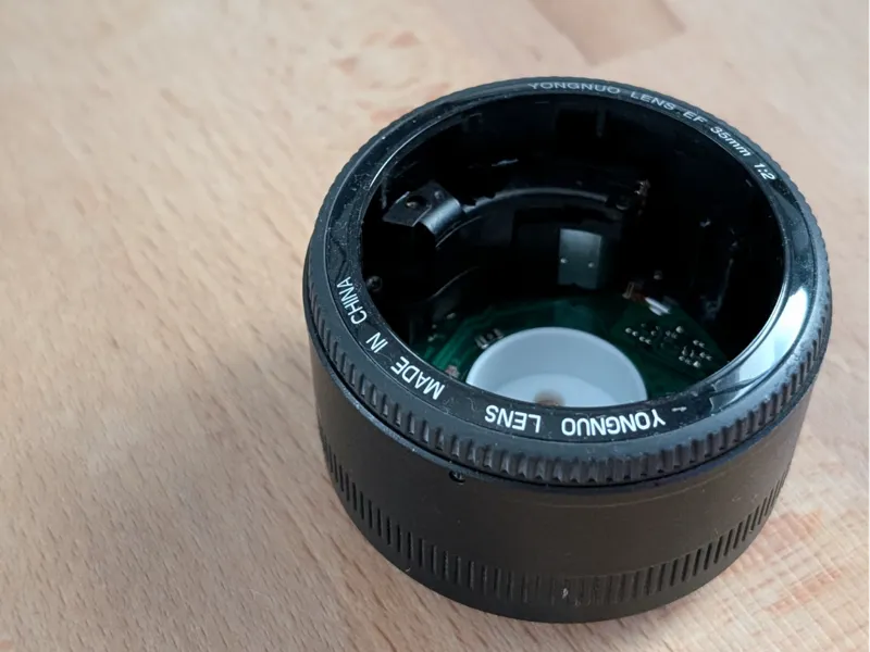 Yongnuo 35mm plant lens adapter