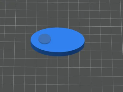 Small round disc for holding magnets