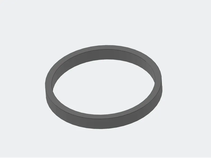 Anillo imprimible y editable en tamaño y estilo