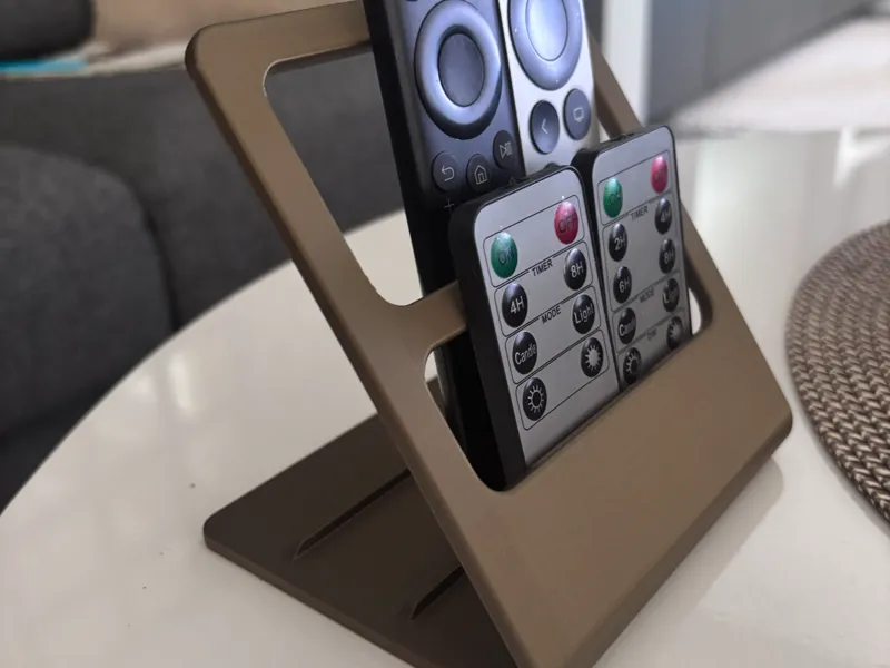 Remote Control Holder - 2-Slot Media Organizer