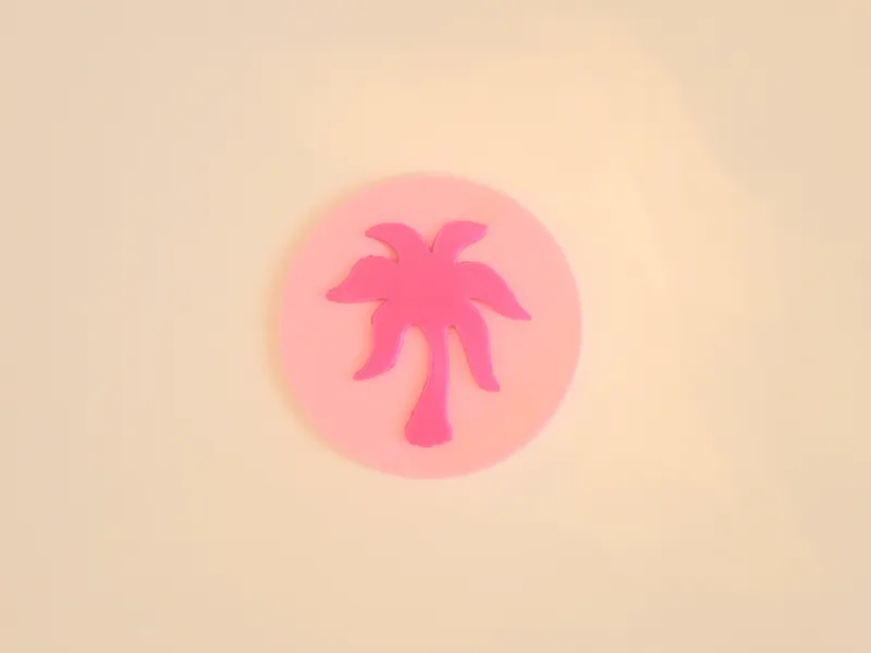 pink palm puff logo