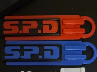 Power Rangers SPD Keychain Multipart