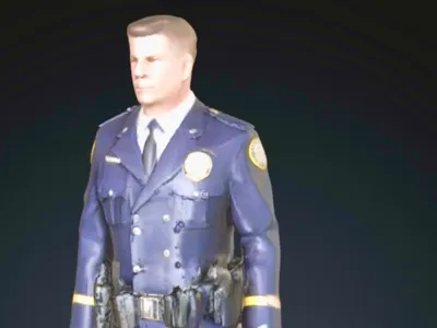 Police officer and his canine