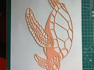 Stencil Sea Turtle