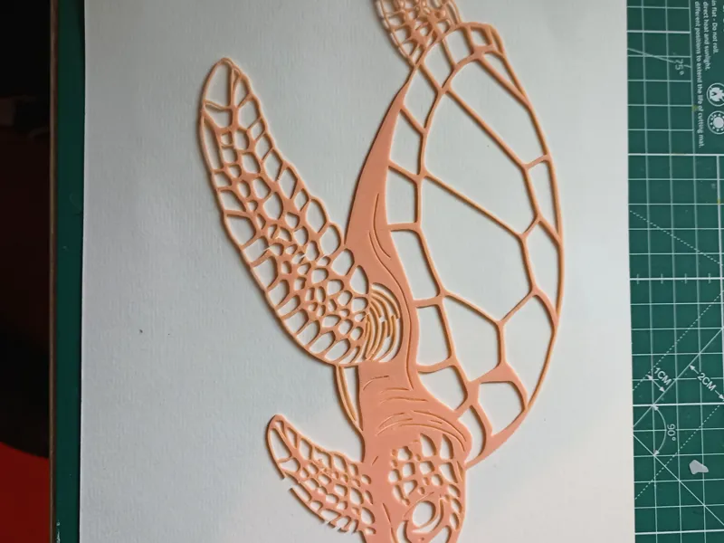 Stencil Sea Turtle