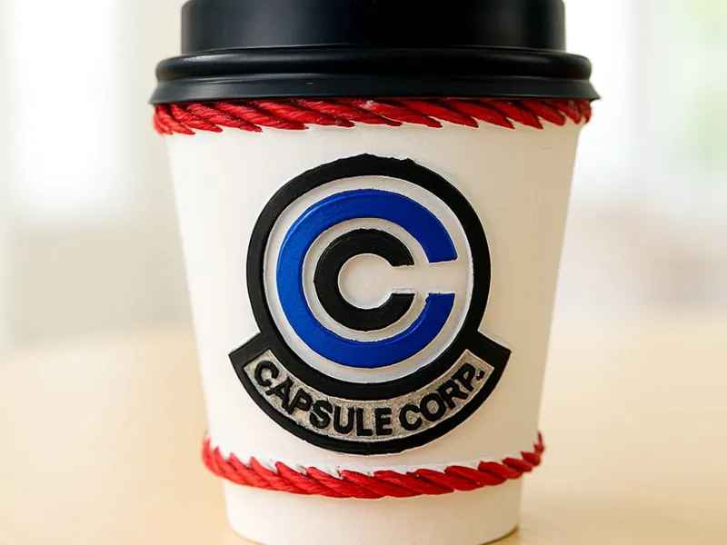Capsule Corp Dragonball - Coffee cup sleeve