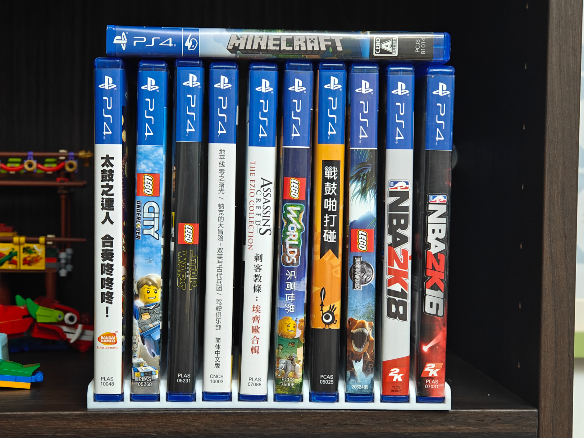 省料版10盘PS4光碟收纳架