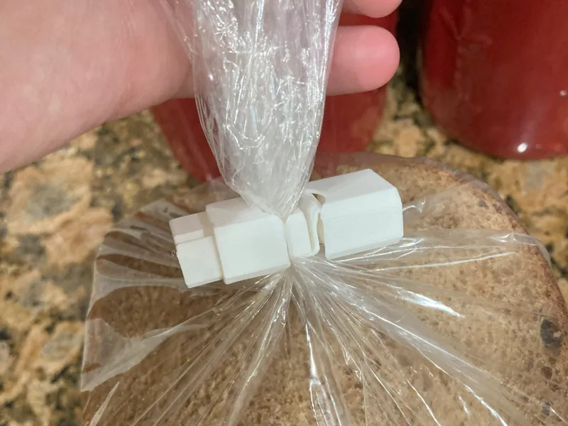 面包袋夹子--就地打印--弹簧坐立不安玩具