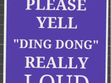 Broken Doorbell Sign
