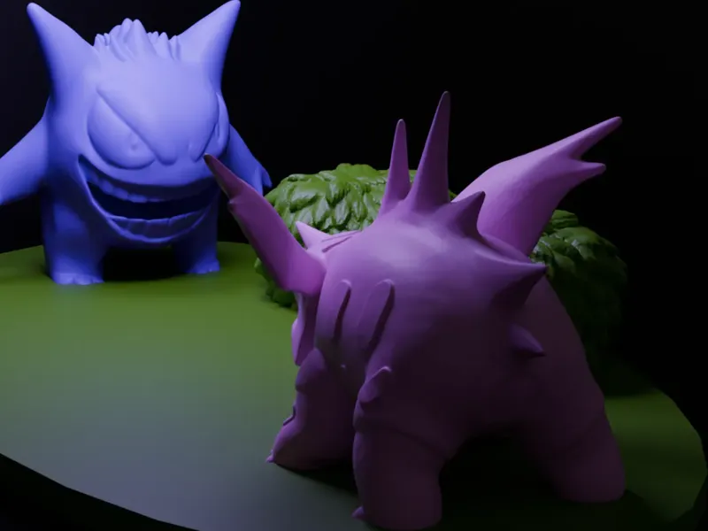 Gengar and Nidorino fight, (pokemon opening scene)