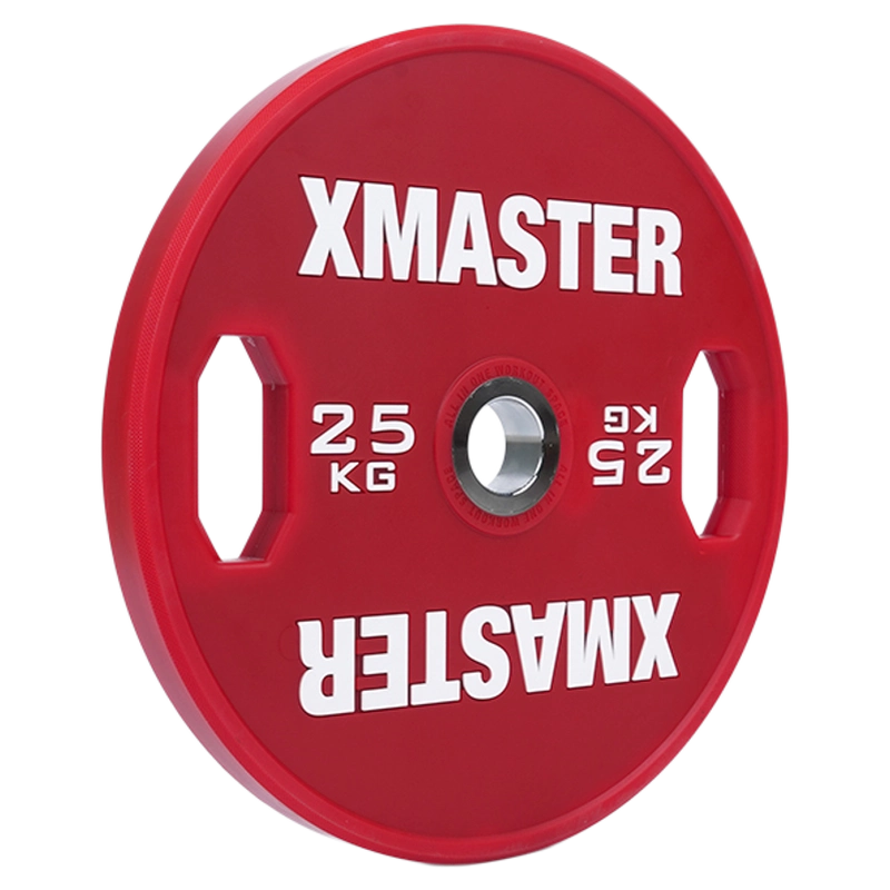 XMASTER杠铃片cpu手抓片大孔片家用健身器材健身房举重片