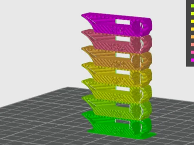 PETG Temperature Tower 220-250°C Test