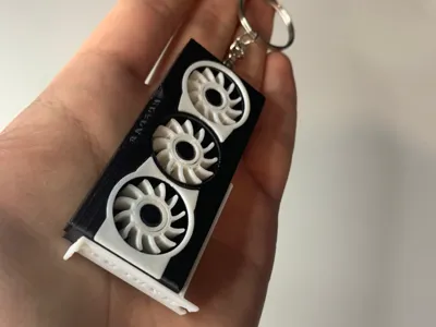 Radeon Graphics Card Keychain