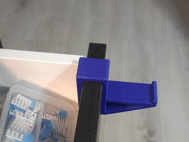Hook for headphones for Ikea table (Micke, Alex)