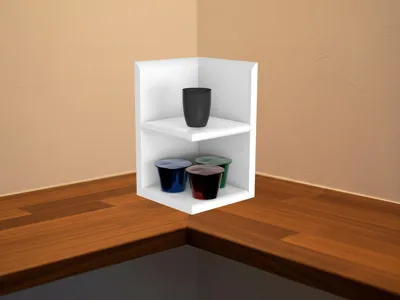 Basic Coffee Corner Shelf For Efficient Storage! 