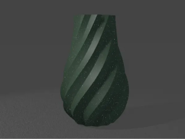 Florero alto espiral