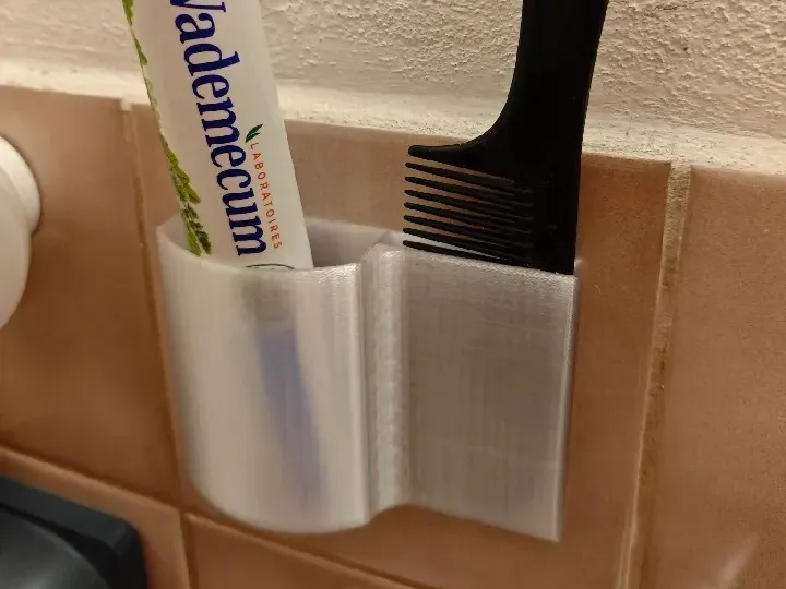 toothpaste holder and comb