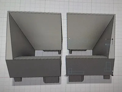 Roller Shutter Inlet Hopper 49x49