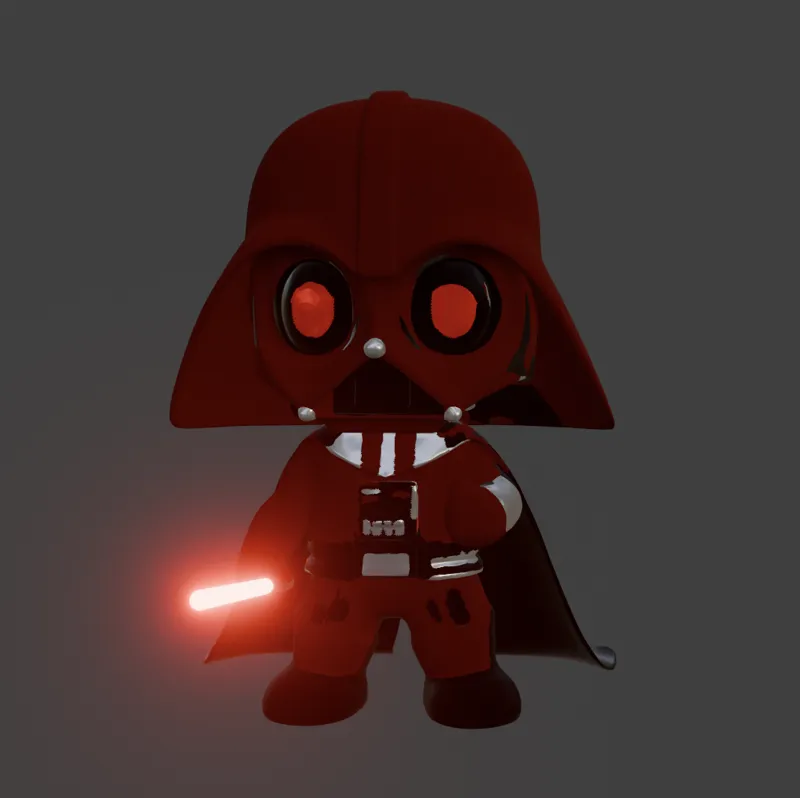 Glowy, Raggedy, Darth Vader