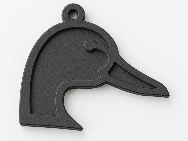 Duck Head Keychain  Design for Hunting Enthusiasts