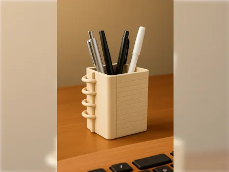Spiral Pen Holder – Minimalist Desk Organizer