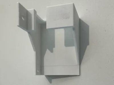 Power strip mount, slip in and lock