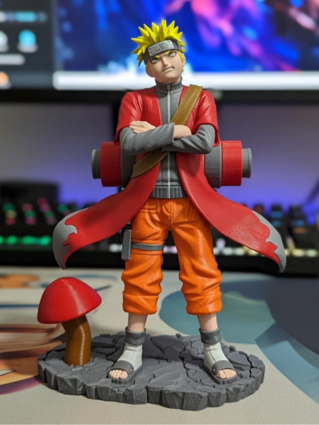 Naruto Uzumaki Sage Mode Modular Display Model - Free 3D Print