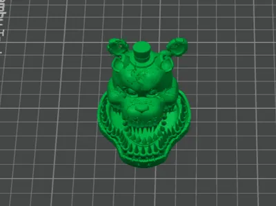 nightmare fredbear head action figure