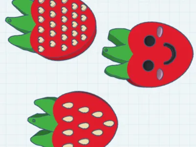Strawberry Keychains