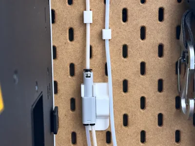 AMS Filament Tube Extension - IKEA Pegboard Mount_AMS_4in1_IKEA_SKADIS