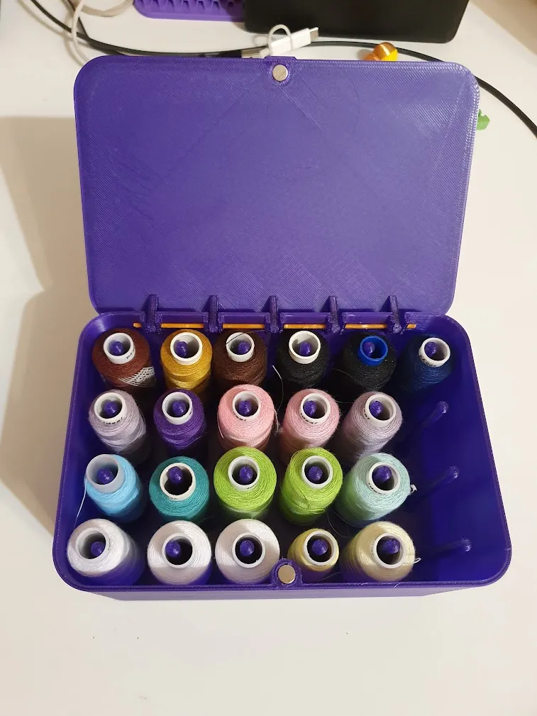 Sewing spools box