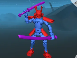 双刀武士关节可动
