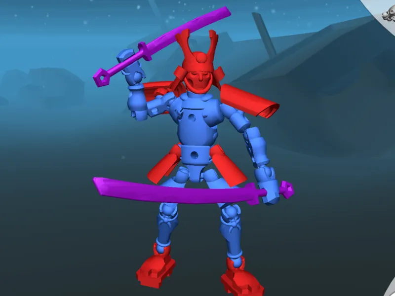 双刀武士关节可动