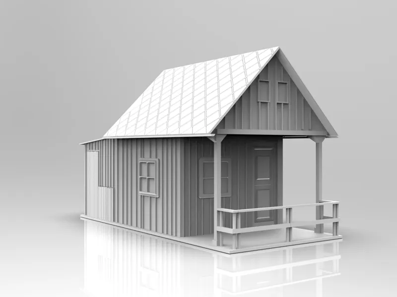 N Scale Cottage 1:160