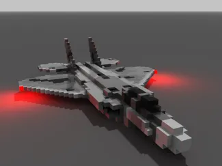 F22 Voxel Art